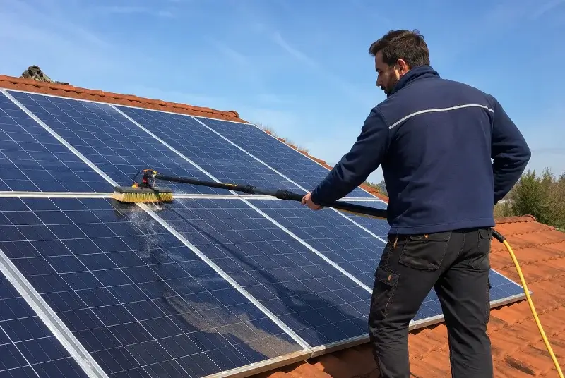 Nettoyage et entretien de panneaux solaires à Betton